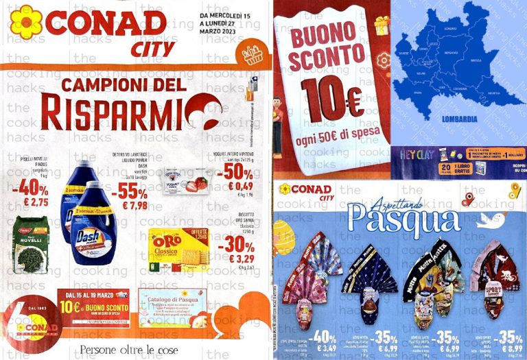 Volantino Conad City Lombardia dal 15 al 27 marzo 2023