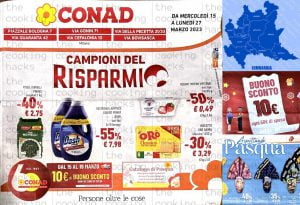 Volantino Conad Lombardia dal 15 al 27 marzo 2023