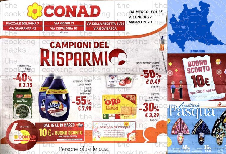 Volantino Conad Lombardia dal 15 al 27 marzo 2023