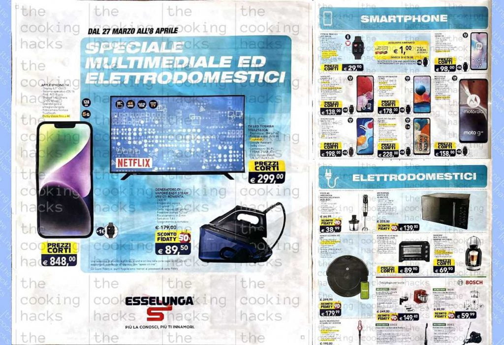 Volantino Esselunga Speciale Multimediale ed Elettrodomestici dal 27 marzo al 8 aprile 2023