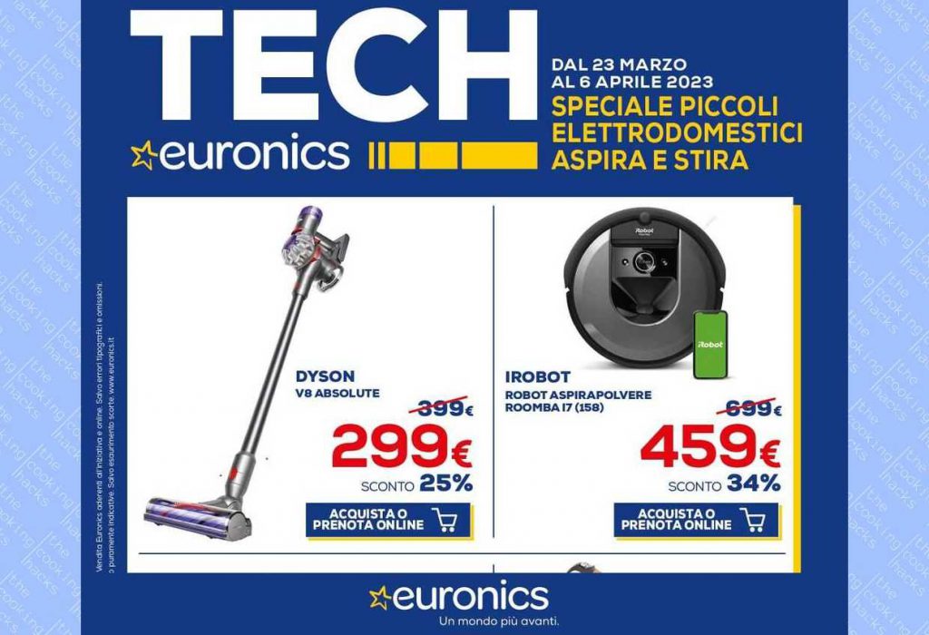 Volantino Euronics Speciale Piccoli Elettrodomestici dal 23 marzo al 6 aprile 2023