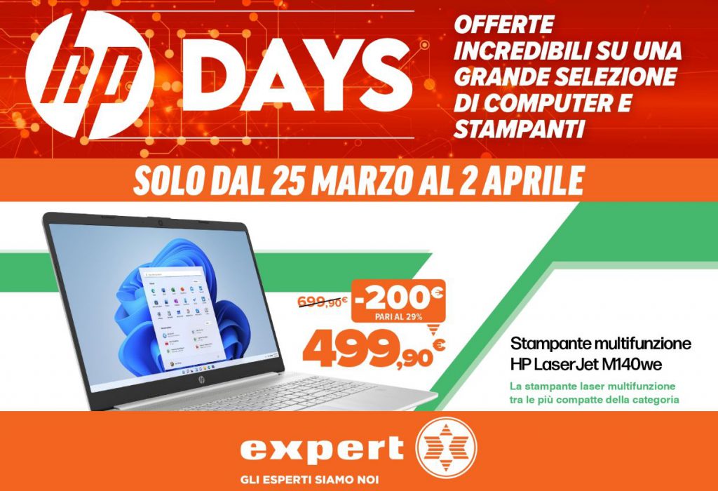 Volantino Expert HP Days dal 25 marzo al 2 aprile 2023