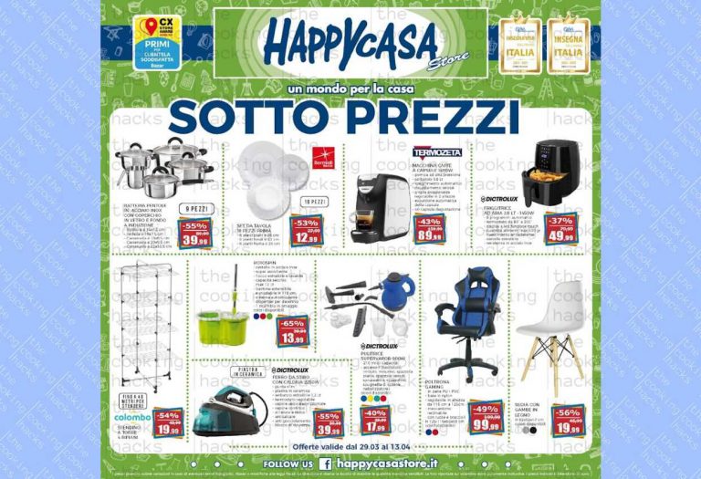 Volantino Happy Casa dal 29 marzo al 13 aprile 2023