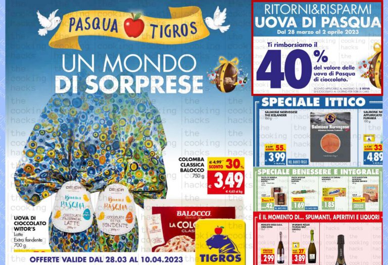 Volantino Tigros dal 28 marzo al 10 aprile 2023
