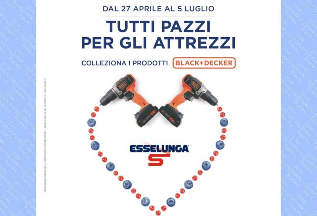 Collezione Esselunga Black Decker 2023, la raccolta bollini dedicata al fai da te