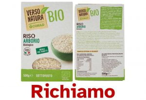 Richiamato riso Arborio Conad per presenza di Cadmio