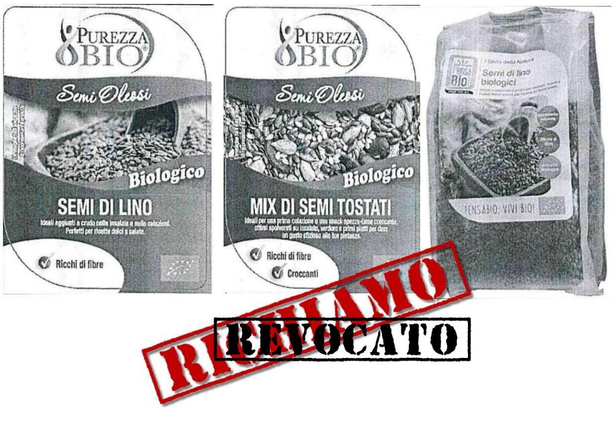 Richiamati semi di lino e mix di semi per allergene non dichiarato (REVOCATO)
