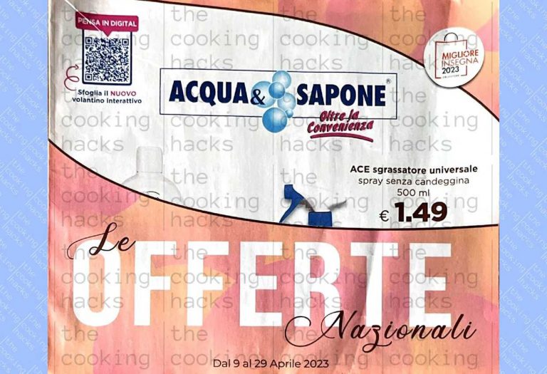 Volantino Acqua e Sapone Nazionale dal 9 al 29 aprile 2023