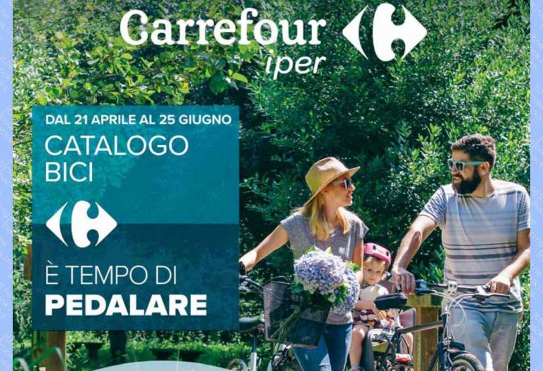 Volantino Carrefour Speciale Bici dal 21 aprile al 25 giugno 2023