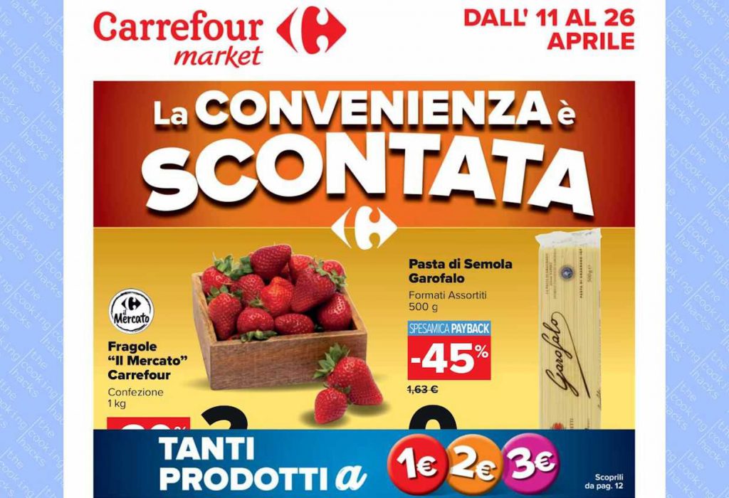 Volantino Carrefour Market dal 11 al 26 aprile 2023