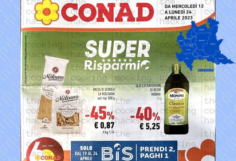 Volantino Conad Lombardia dal 12 al 24 aprile 2023