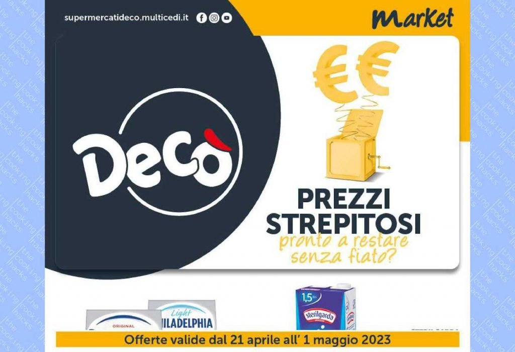 Volantino Decò Market dal 21 aprile al 1 maggio 2023