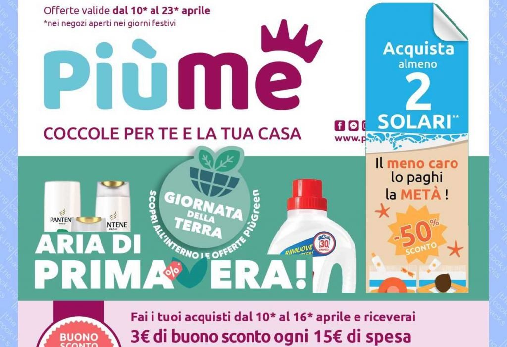 Volantino Ipersoap PiùMe dal 10 al 23 aprile 2023