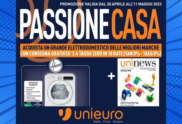 Volantino Unieuro dal 28 aprile al 11 maggio 2023