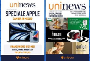 Volantino Unieuro Speciale Apple e Piccoli Elettrodomestici dal 17 aprile al 2 maggio 2023