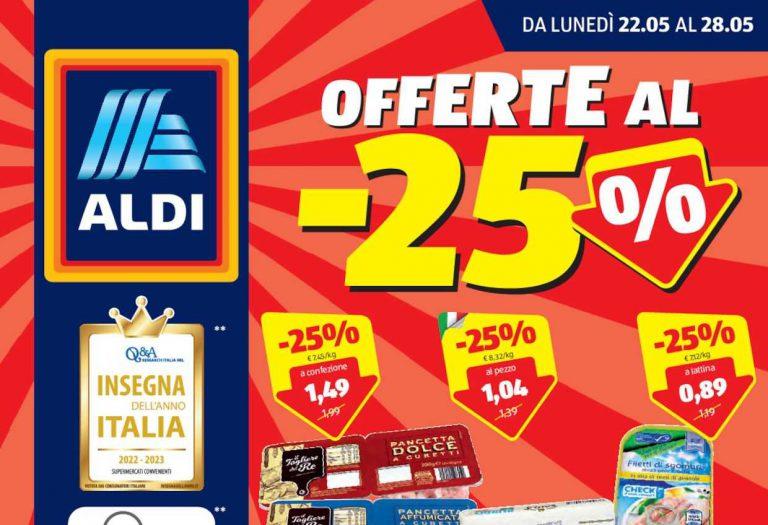 Volantino Aldi dal 22 al 28 maggio 2023