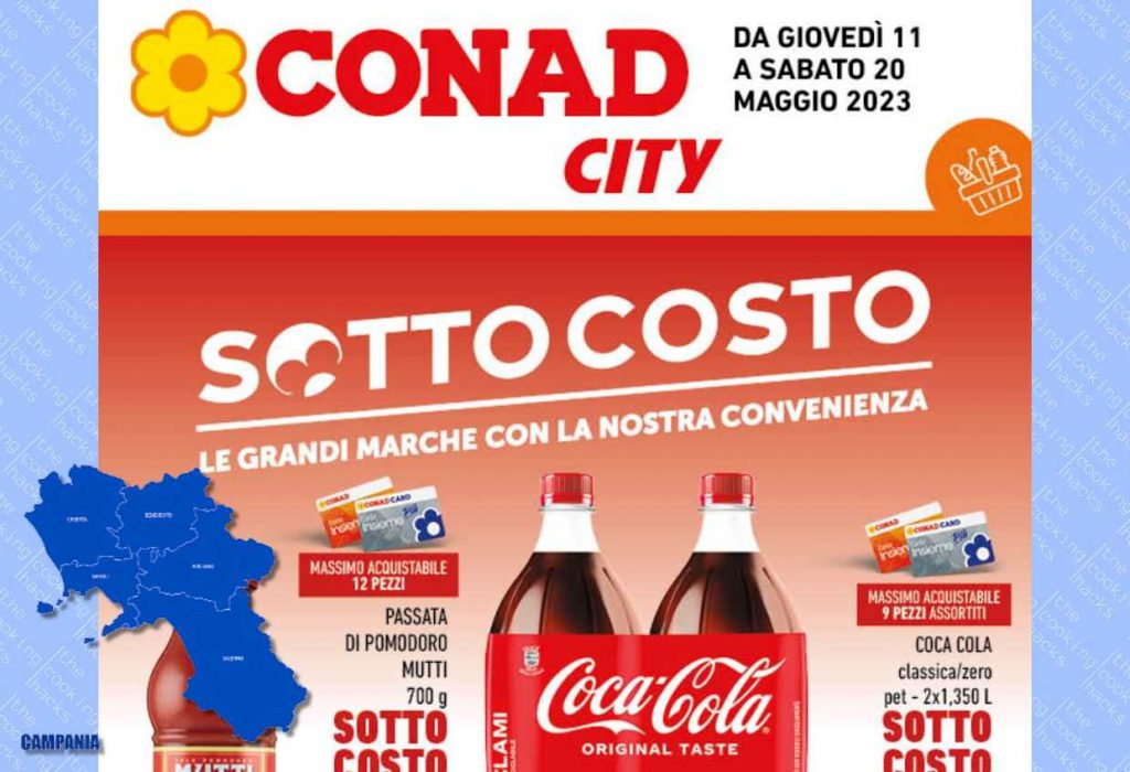 Volantino Conad City Campania dal 11 al 20 maggio 2023