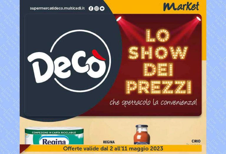 Volantino Decò Market dal 2 al 11 maggio 2023