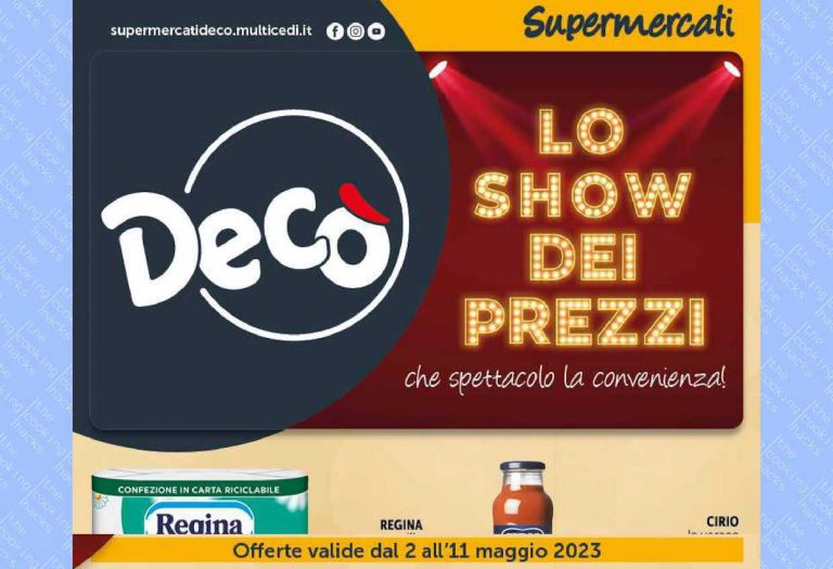 Volantino Decò Supermercati dal 2 al 11 maggio 2023
