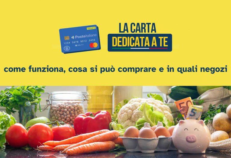 Carta Dedicata A Te: come funziona, cosa si può comprare e in quali negozi