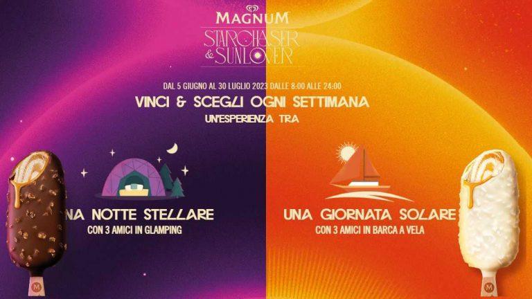 Concorso Magnum 2023: con Starchaser & Sunlover vinci una notte in Glamping o una giornata in barca a vela