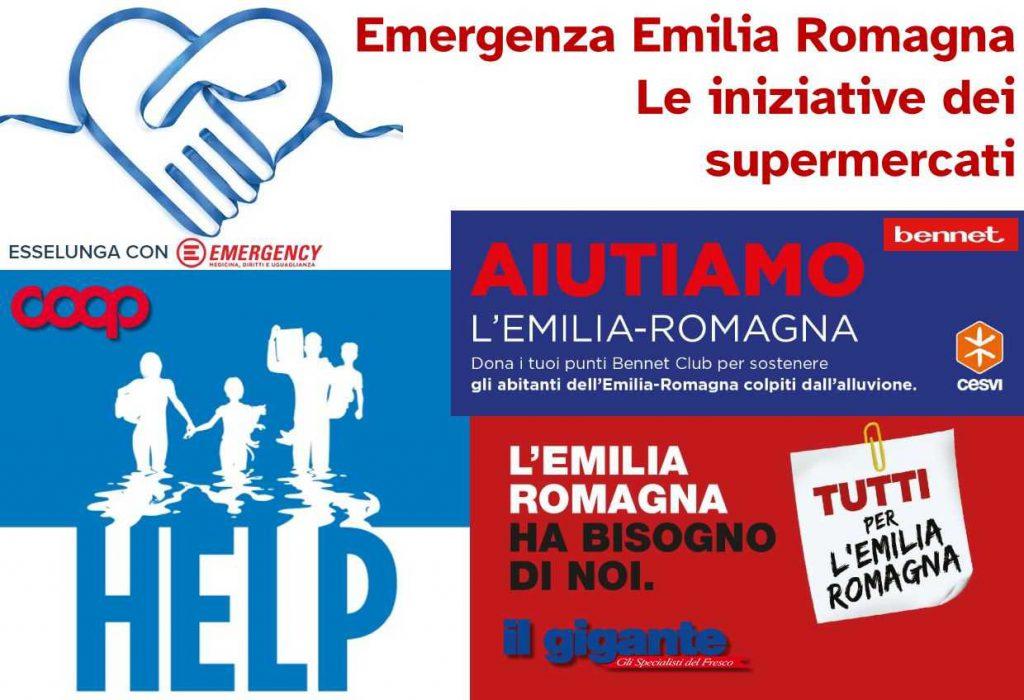 Emergenza Emilia Romagna: come aiutare con le iniziative dei supermercati e non solo