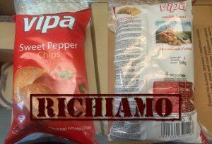 Richiamate Sweet Pepper chips per rischio chimico