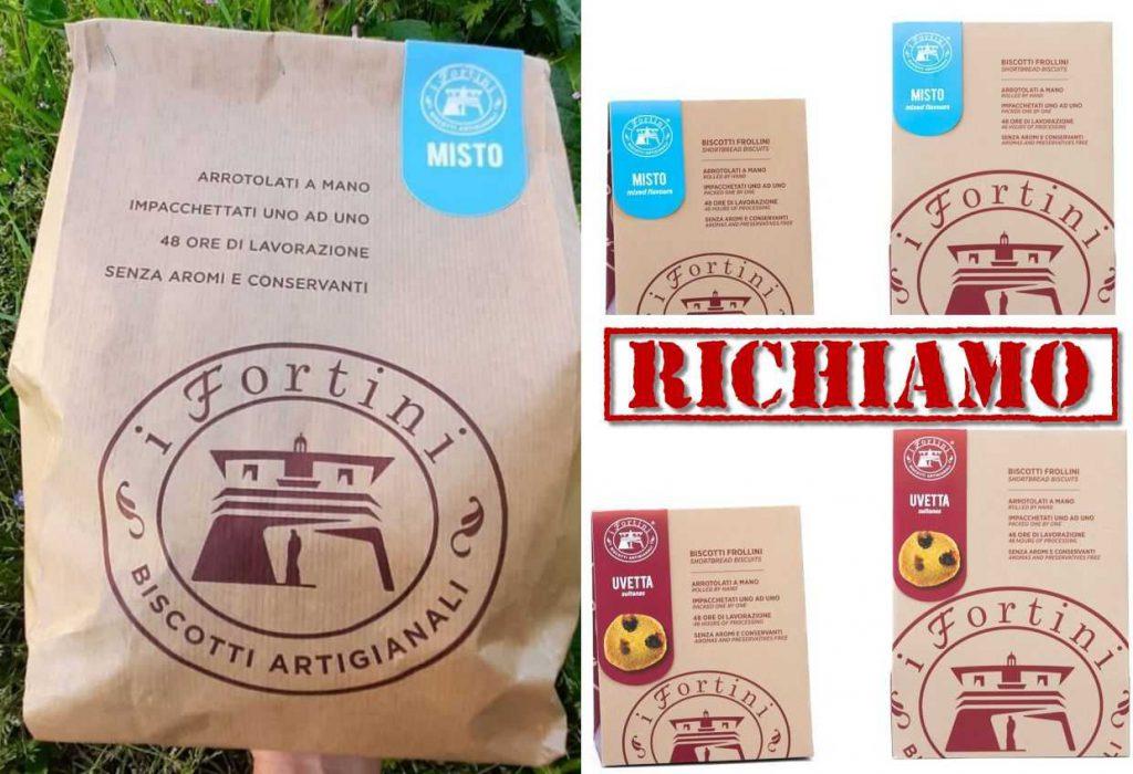 Richiamati biscotti frollini per presenza di allergene non dichiarato