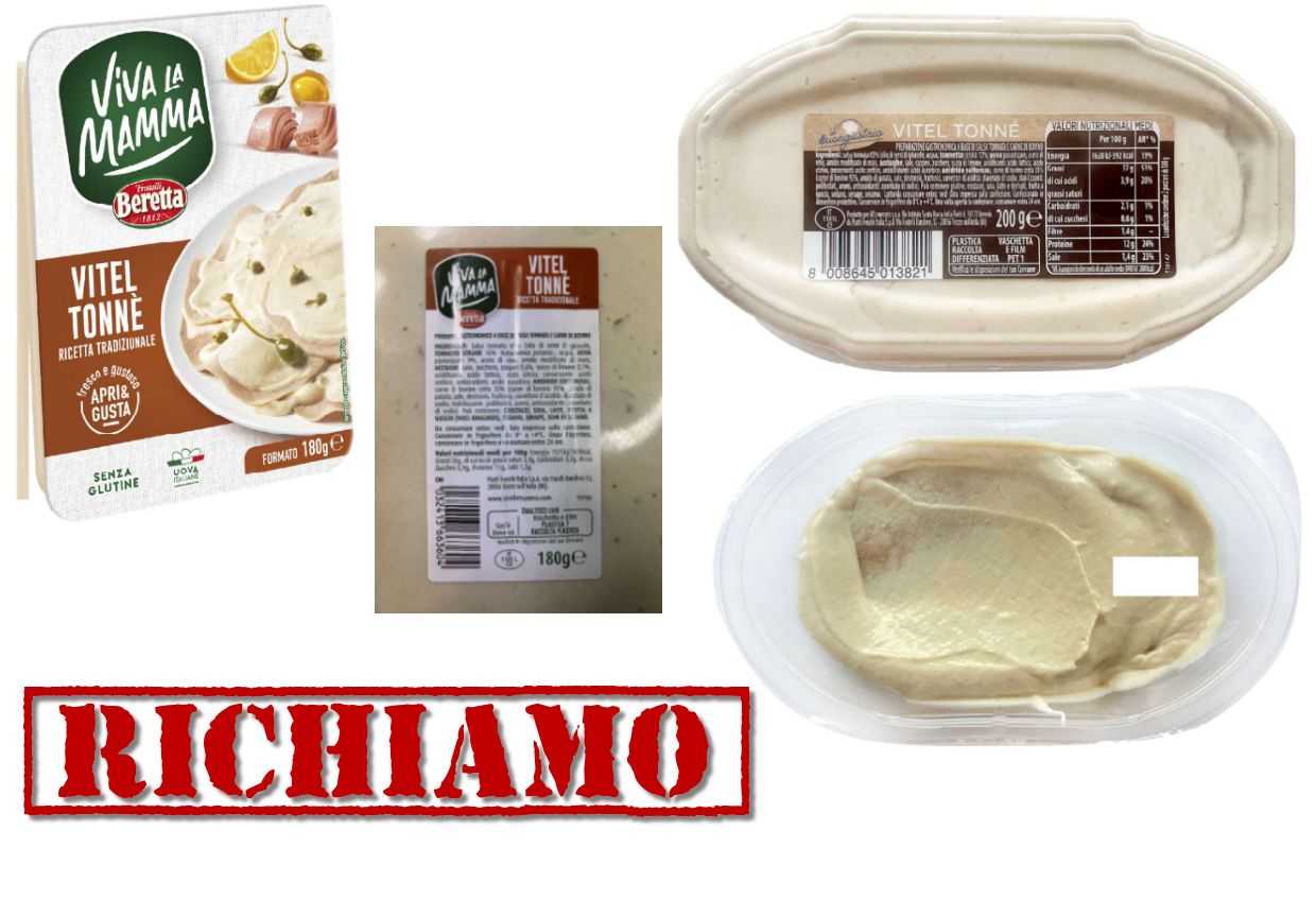 Richiamato vitello tonnato per presenza di Listeria Monocytogenes