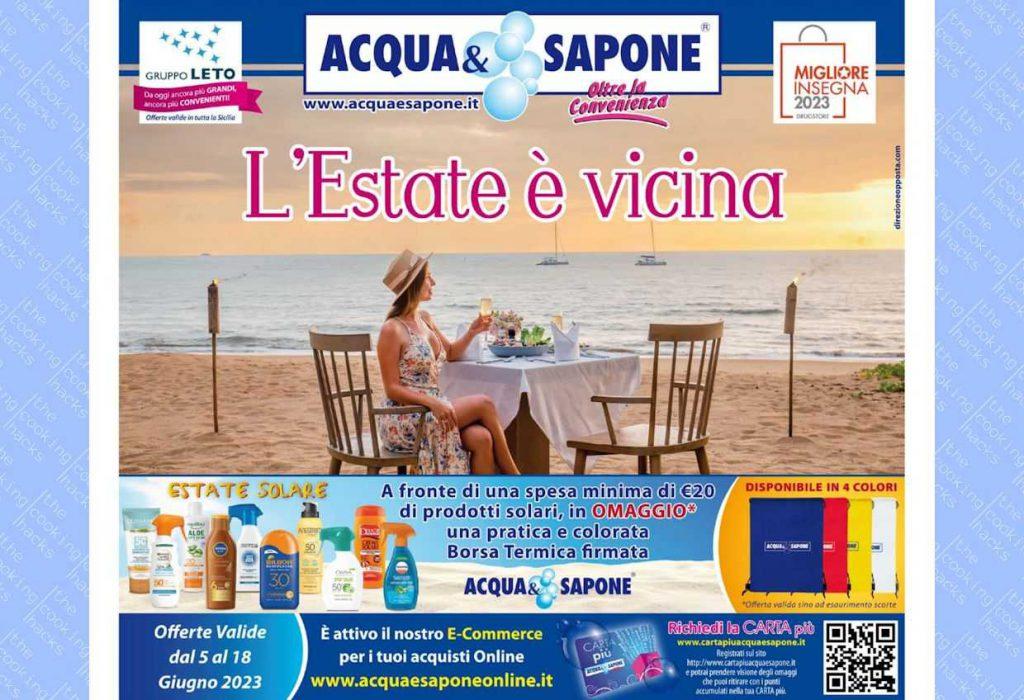 Volantino Acqua & Sapone Sicilia dal 5 al 18 giugno 2023