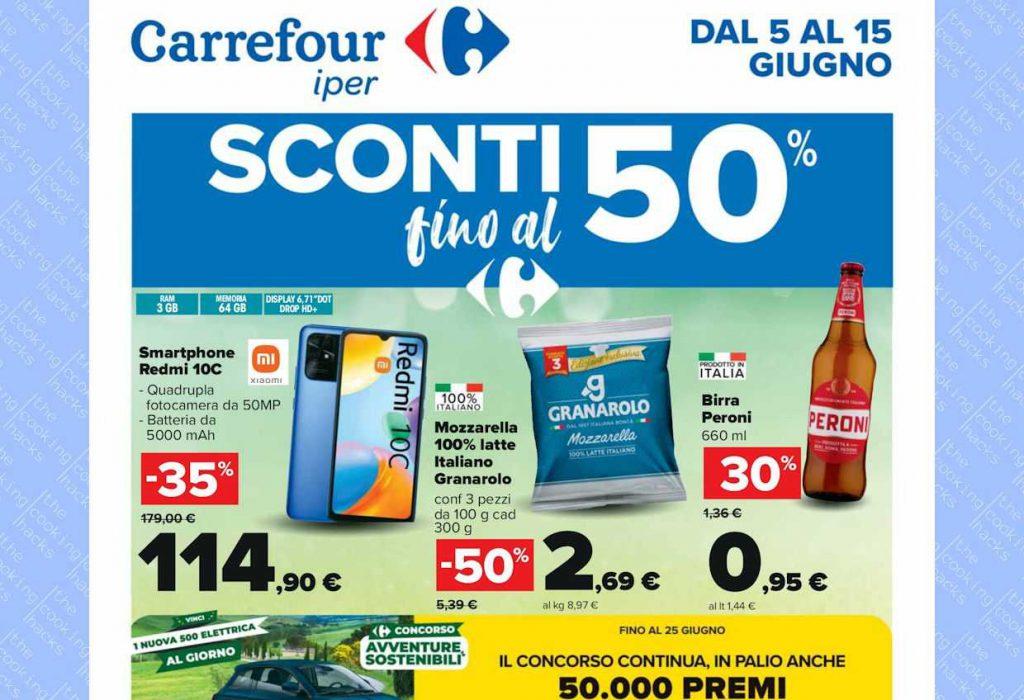 Volantino Carrefour Iper dal 5 al 15 giugno 2023