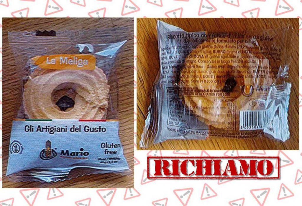 Richiamati biscotti Meliga per rischio di presenza di allergeni