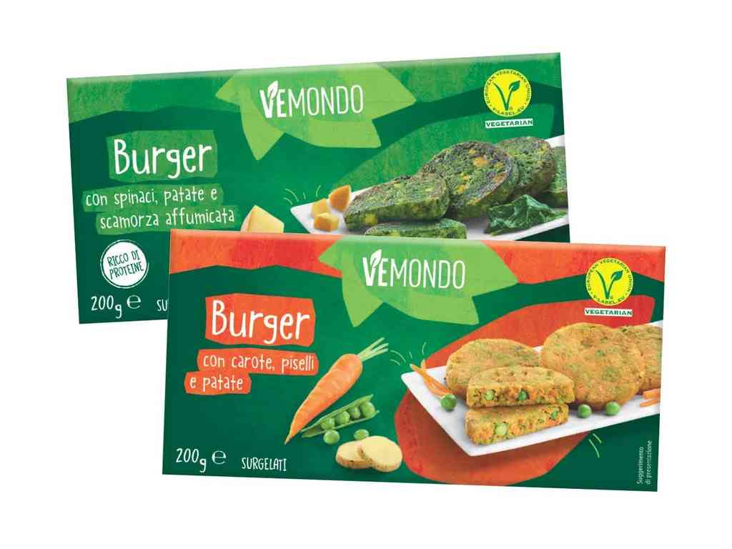 Burger vegetali Vemondo Lidl