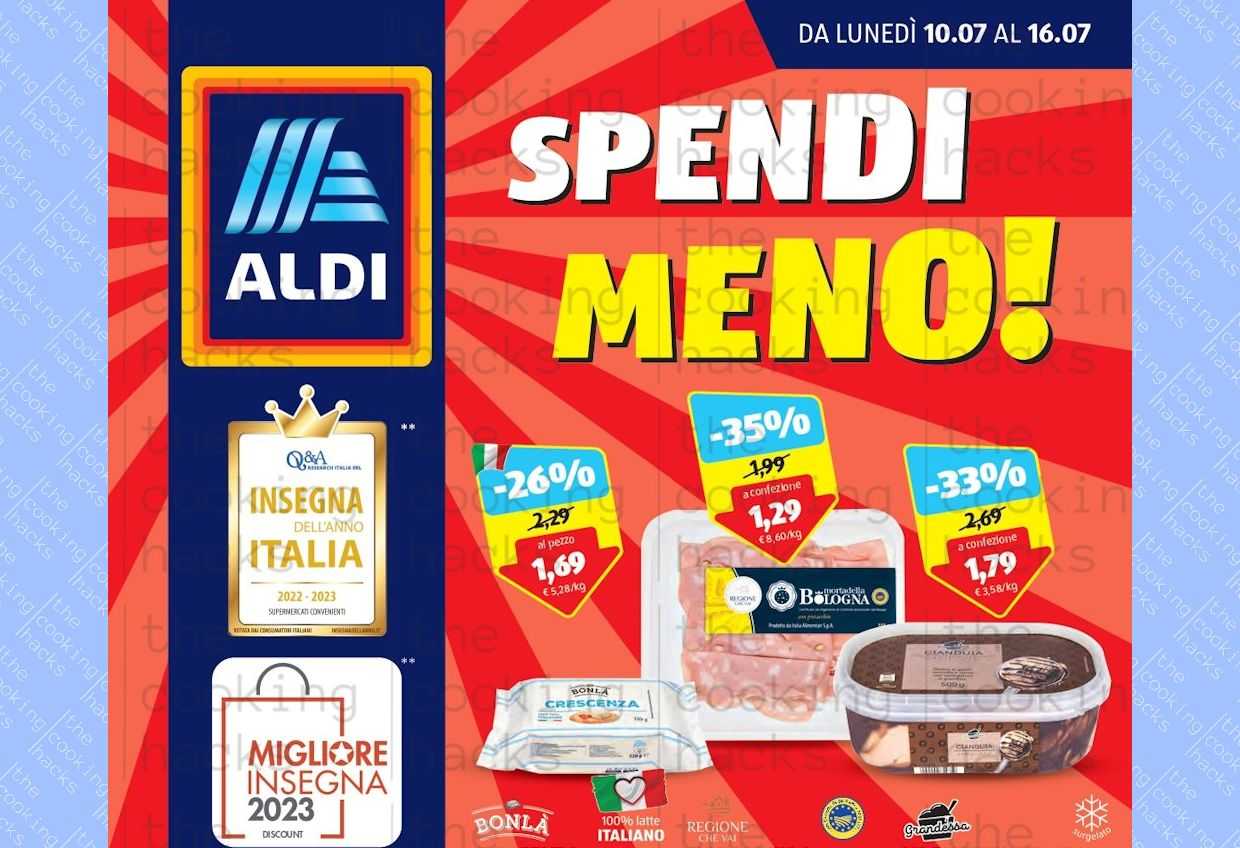 Volantino Aldi dal 10 al 16 luglio 2023