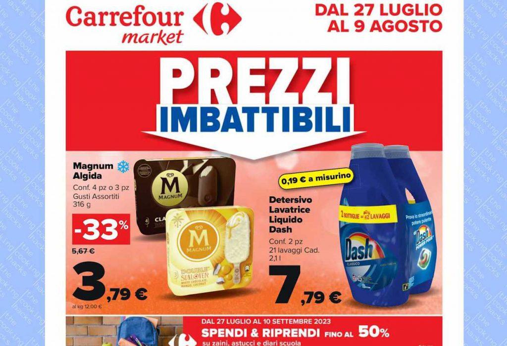 Volantino Carrefour Market dal 27 luglio al 9 agosto 2023