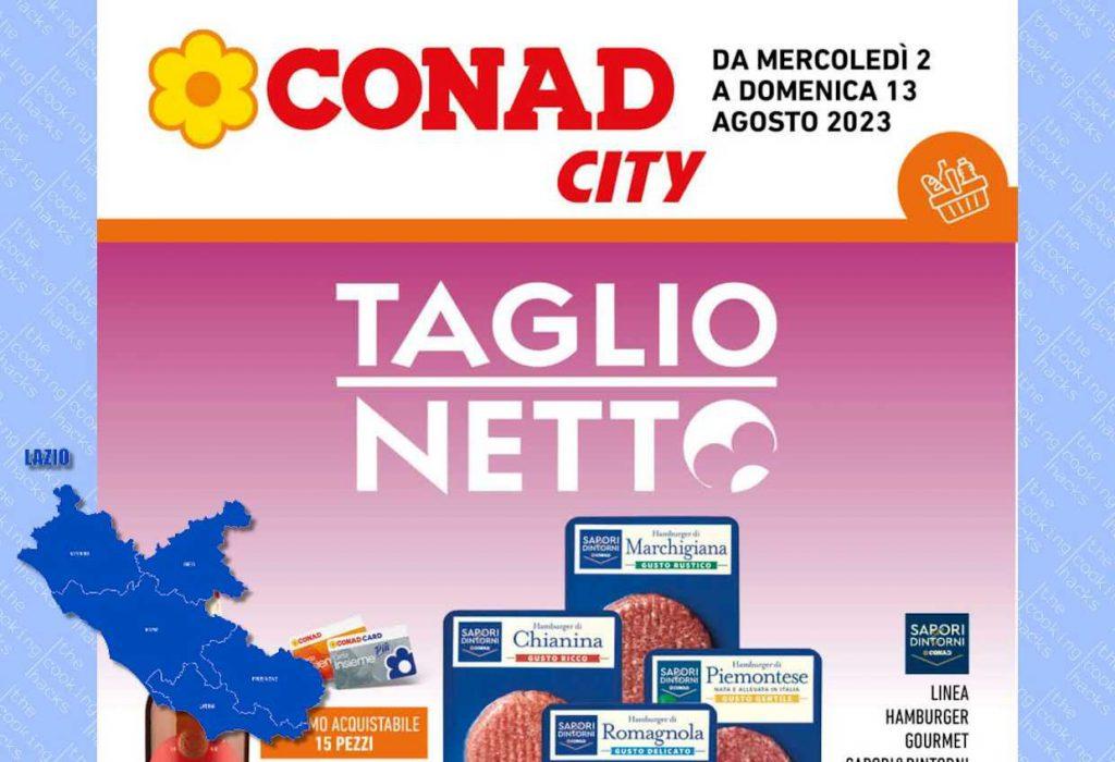 Volantino Conad City Lazio dal 2 al 13 agosto 2023