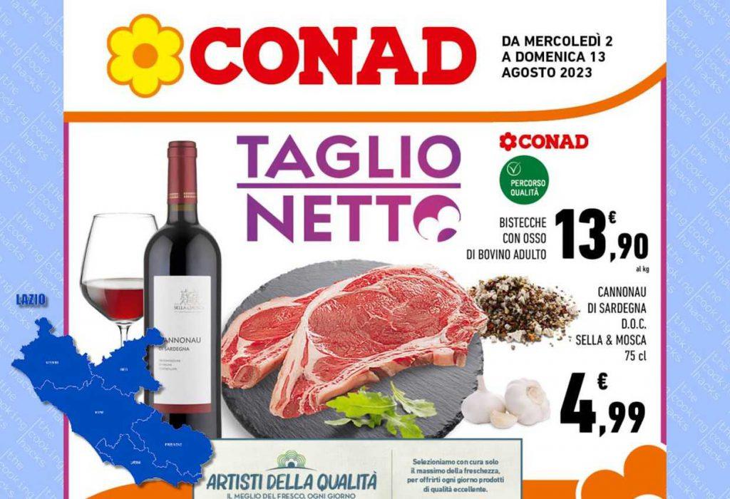 Volantino Conad Lazio dal 2 al 13 agosto 2023