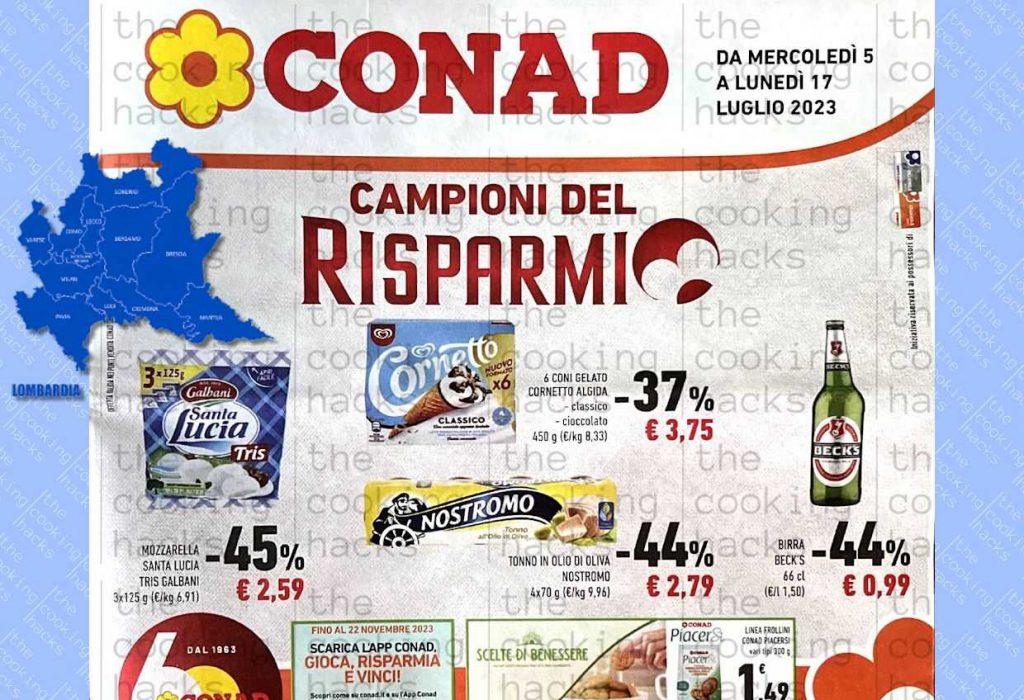 Volantino Conad Lombardia dal 5 al 17 luglio 2023