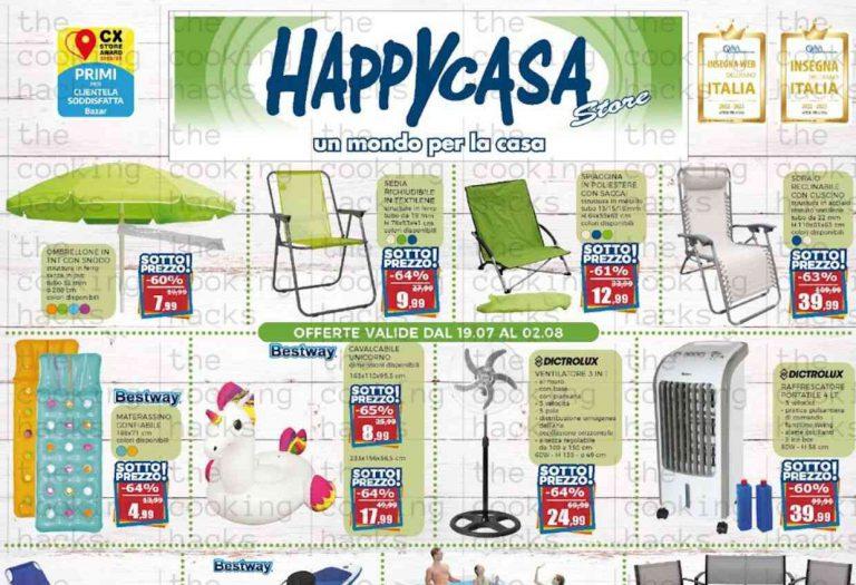 Volantino Happy Casa dal 19 luglio al 2 agosto 2023