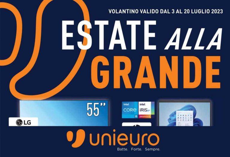 Volantino Unieuro dal 3 al 20 luglio 2023