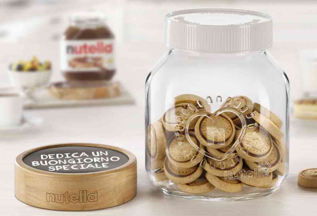 Il premio del concorso Nutella, la biscottiera con tappo lavagna