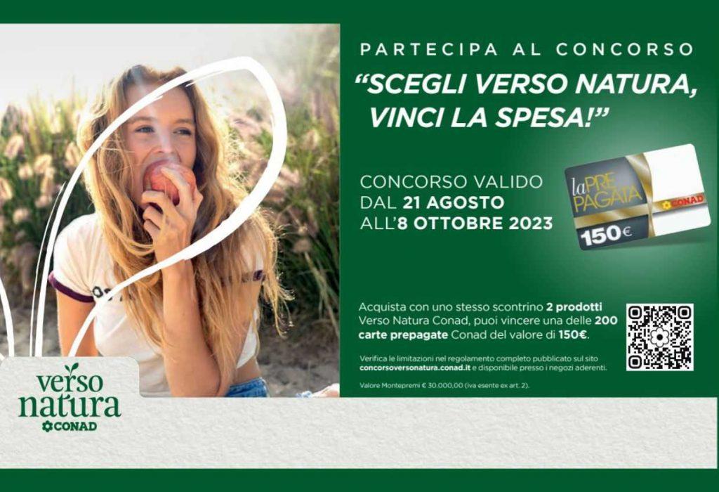 Nuovo concorso Conad Scegli Verso Natura 2023, ecco come vincere la carta prepagata Conad