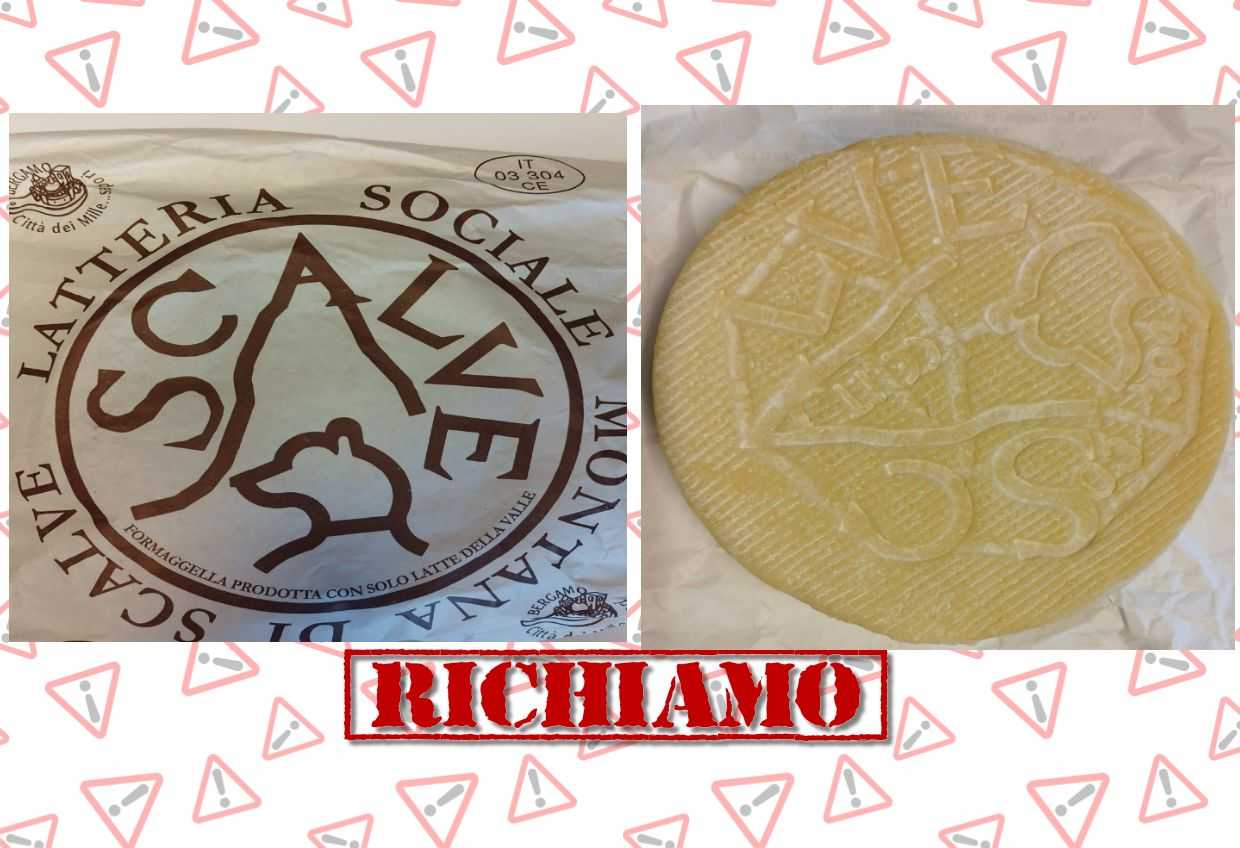Richiamata formaggella per presenza di Escherichia Coli