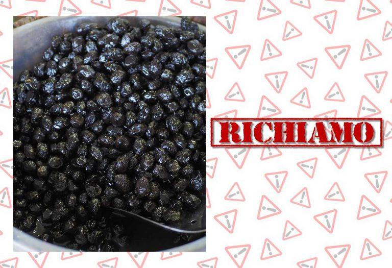 Richiamate olive nere al forno per sospetta presenza di Listeria Monocytogenes
