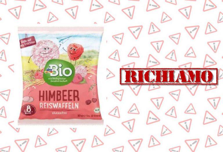 Richiamate gallette di riso al lampone per rischio microbiologico