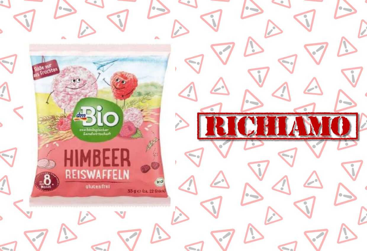 Richiamate gallette di riso al lampone per rischio microbiologico