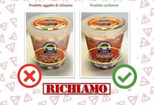 Richiamate vaschette di gelato per errata etichettatura