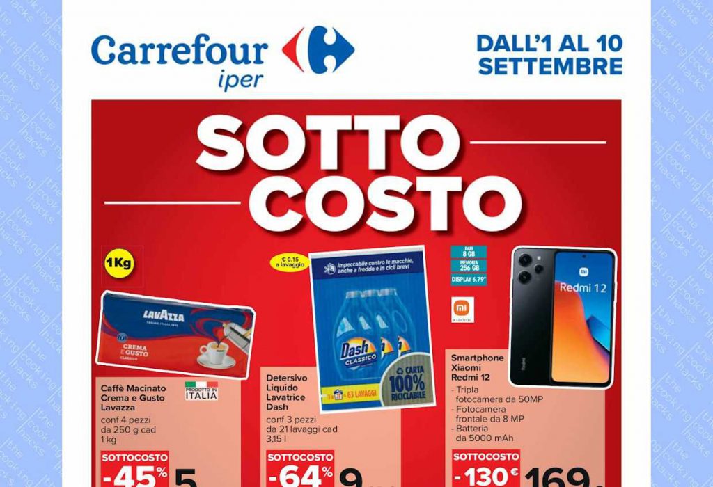 Volantino Carrefour Iper dal 1 al 10 settembre 2023