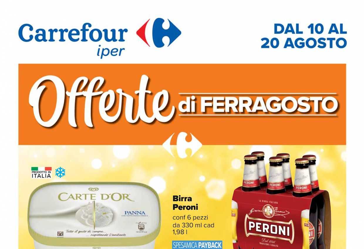 Volantino Carrefour Iper dal 10 al 20 agosto 2023