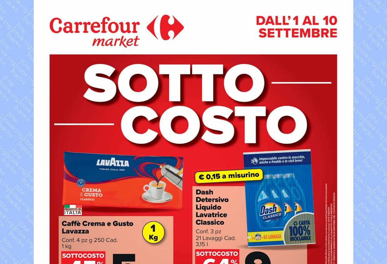 Volantino Carrefour Market dal 1 al 10 settembre 2023